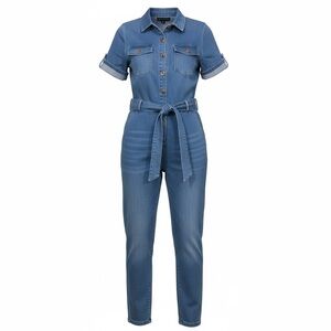Haute Monde Blue Denim Jumpsuit